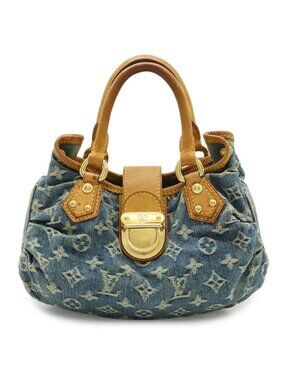 Louis Vuitton Monogram Denim Pleaty Mini Bag Blue